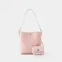 Factory Custom Luxury Portable Pu Handbag Women Crossbody Bags Female Bucket Tote Bag With Lovely Pouch
