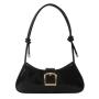 Fashion small women's bag simple solid color texture women's shoulder bags 2024 new fashion leisure underarm bag