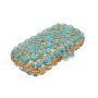 Wholesale new agate turquoise diamond dinner banquet jewel bag luxury handbags clutch evening bags in stock