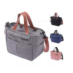 New lunch bag aluminum foil thickened portable lunch box bag one-shoulder hand carry picnic fresh-keeping cold ice bag