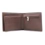 Top grain genuine leather men's two in one wallet