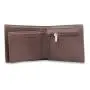 Top grain genuine leather men's two in one wallet