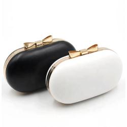 Wholesale ladies elegant shoulder bag crossbody party purse fashion pu evening bag leather clutch bag for woman