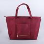 China Bag Vendor Low MOQ Customized Printing Shopping Bags Waterproof Nylon Large Women Tote Bag With Pocket For Trolley