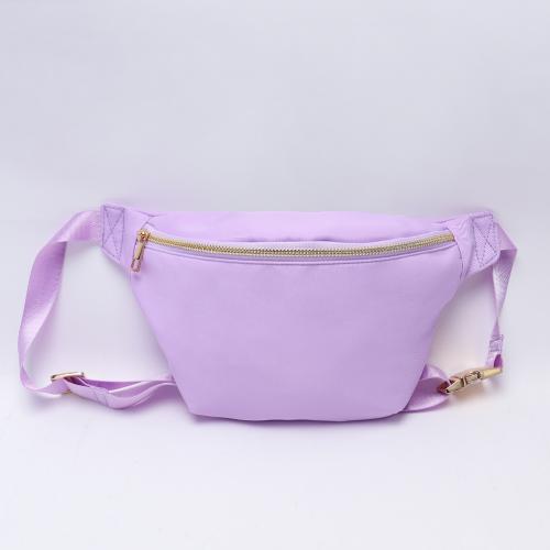 Keymay Popular Stock Fashion Cute Phone Bag Nylon Crossbody Small Large Running Belt Waist Bag Black Fanny Pack Waist Bag