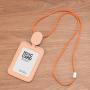 KT001 Creative PU leather ID Badge Holders Credit Card Working Bus Card Case Neck Strap Bus Access Student Card Holder