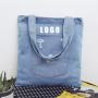 Factory Wholesale Women's Large Capacity Denim Shoulder Shopping Bag Simple Canvas Tote Bag