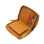 Luxury leather woman wallet custom printing ladies zipper closure clutch wallet