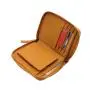 Luxury leather woman wallet custom printing ladies zipper closure clutch wallet