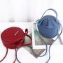 Hot Sale Litchi Pattern Small Round Bag Ladies Handbags 2023 PU Leather Small Shoulder Crossbody Bag Wholesale Factory