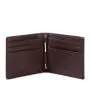 Custom Brown Extra Capacity Slim Fold Money Clip with 6 Credit Card Slots Wallets Leather Men