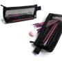 Gelory Hot Sale Custom Cheap Widened Pencil Bag Transparent PVC Plastic School Mesh Pencil Case