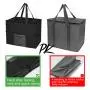 Custom Wholesale Non Woven Fabric Square Picnic Tote Grocery Thermal Shopping Bag Insulation Bag Lunch Cooler Bag With Zipper