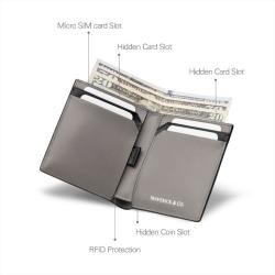 best minimalist wallet for men smart wallet card holder slim fold minimalist wallet