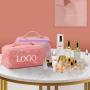 Custom Toiletry Pouch Luxury Beauty Makeup Bag Pretty Gorgeous Waterproof Travel Outdoor Soft PU Cosmetic Bags