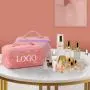 Custom Toiletry Pouch Luxury Beauty Makeup Bag Pretty Gorgeous Waterproof Travel Outdoor Soft PU Cosmetic Bags