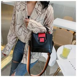 2024 Women's Wholesale Bags New Europe Fashion Single Shoulder Zipper & Hasp Bag  Summer Crossback Bucket Bag