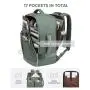 LOVEVOOK Expandable Durable Backpack Travel Bag Pack with 3 packing cubes Men Waterproof Travel Backpacks Business Mochila