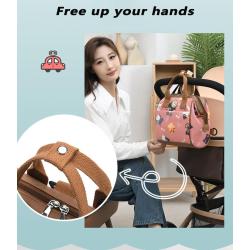 KBW408 Hot Personality Shoulder Mommy Bag 2023 Spring Multifunction Mother and Baby Backpack Travel Camping Storage Bag