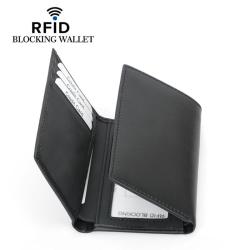 HOT Sell Men's Genuine Leather Trifold Wallet Bag Anti-Theft Short Wallet Credit Card Purse Holder Wallets For man
