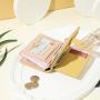 Short large capacity multi slot solid color wallet for women