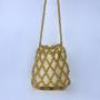 Custom Wholesale New Summer Handbag Casual Beaded Handbag Hollow Imitation Pearl High Quality Hand Woven Bag