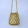 Custom Wholesale New Summer Handbag Casual Beaded Handbag Hollow Imitation Pearl High Quality Hand Woven Bag