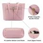 LOVEVOOK 2pcs/set Fashion Quilted Work Women Laptop Tote Bag Stylish Travel Shoulder Bags with Clutch Purse Briefcase Laptop Bag