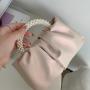 Custom design New Arrival Mini Solid Color Small Cloud Bag Pearl handle Portable Hand Bag Luxury Fashion HandBag For Ladies