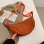 Gelory Travel Ladies Cross Body Bag Half Moon Custom Large Capacity Nylon Crossbody Shoulder Bags For Women