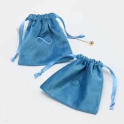 Custom Logo Emboss Screen Printed Velvet Drawstring Makeup Perfume Packaging Bag Small Gift Velvet Jewelry Cosmetic Pouch
