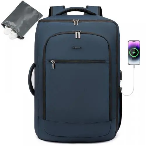 LOVEVOOK Expandable Backpack with Shoe Bag Waterproof large capacity Bag carryon luggage Airline Approved Men Travel Duffle Bags