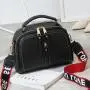 ZR695 Women's Bags New Fashion PU Leather Girl Lovely Small Square Bag Simple Zipper Shoulder Crossbody Phone Bag Female Party