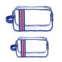 Gelory Women Clear Makeup Organizer Pouches Travel Toiletry Tote Bags Transparent PVC Girl Cosmetic Bag