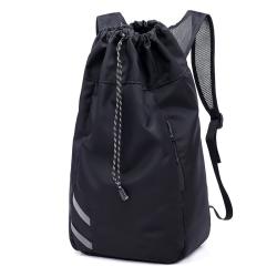 Gelory Customized Logo Outdoor Sports Drawstring Backpack Durable Portable Basketball Gym Bag