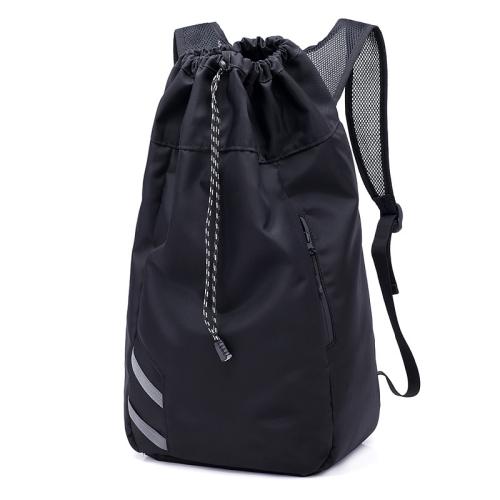 Gelory Customized Logo Outdoor Sports Drawstring Backpack Durable Portable Basketball Gym Bag
