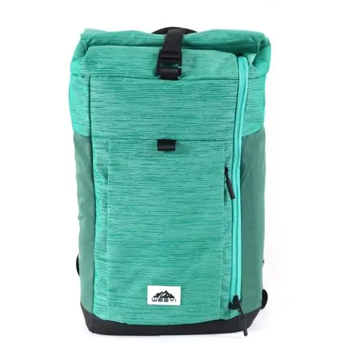 CHANGRONG Custom recycled polyester waterproof top roll backpack bag manufacturer