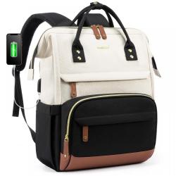 LOVEVOOK 2023 Fashion Business Backpack College School Nylon Bag Waterproof Travel Custom Laptop Backpack for Women With USB