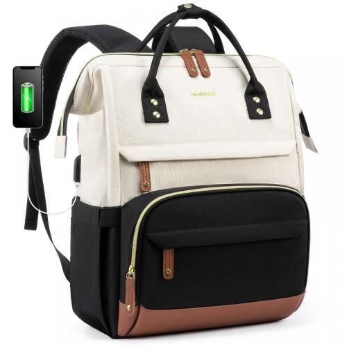 LOVEVOOK 2023 Fashion Business Backpack College School Nylon Bag Waterproof Travel Custom Laptop Backpack for Women With USB