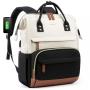 LOVEVOOK 2023 Fashion Business Backpack College School Nylon Bag Waterproof Travel Custom Laptop Backpack for Women With USB