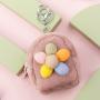 Custom Plush Mini Coin Purse Plush Toy Wallet Cute flower Plush Keychain Purse