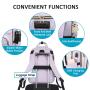 Lovevook custom stylish bags with laptop compartment for ladies 15.6in computer bags large office work college laptop backpacks
