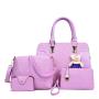 Handbags for Women Fashion Tote Bags Shoulder Bag Top Handle Clutch Satchel Purse Set 4pcs