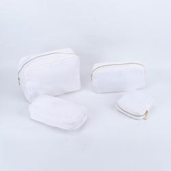 Keymay RTS Stock S M L XL 23 Colors Plain Nylon Travel Bag Bridesmaid Gift Pouch Makeup Bag Custom Cosmetic Bag Eco Friendly