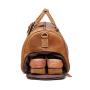 2024 Custom Crazy Horse Genuine Leather Travel Bags For Vintage Men Duffel