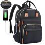 LOVEVOOK Waterproof Travel Classic Teens Lightweight Bookbag with USB Port School Casual Daypack College Laptop Backpack Unisex