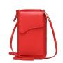 HR193 New Buckle Mobile Phone Bag Ladies Mini Soft Face Small Irregular Bag Casual Outdoor Simple Zipper Buckle Crossbody Bag
