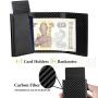 Custom Minimalist Wallet with ID Card Window Pop Up Front Pocket Wallet Genuine Leather Minimalist Card Holder