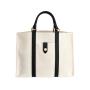 Custom Printed Logo Handbags Wholesale Handbag Set Tote Bags and Purse Black And White Handbag Set