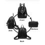 KBW414 Korean PU Leather Shoulder Bag Casual Fashion College Wind Travel Student Mommy Bag Women Backpack Without Pendant